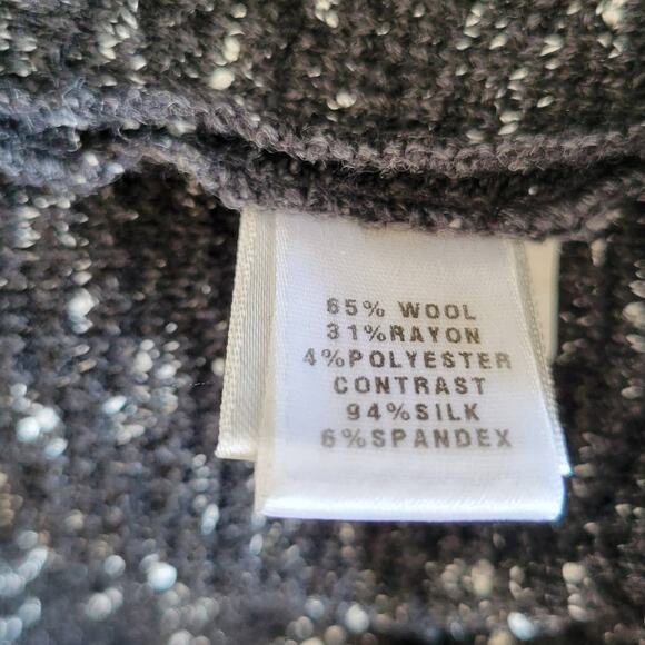 St. John Tweed Pencil Skirt Black White Wool Rayon Blend Side Zip Women 4 - Picture 11 of 12